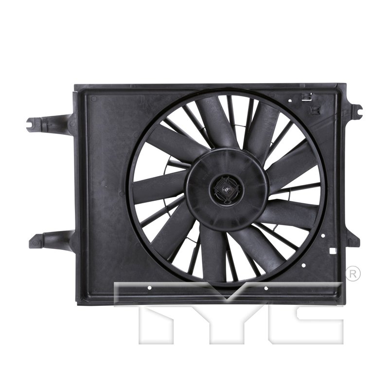 TYC 620350 Dual Radiator and Condenser Fan Assembly