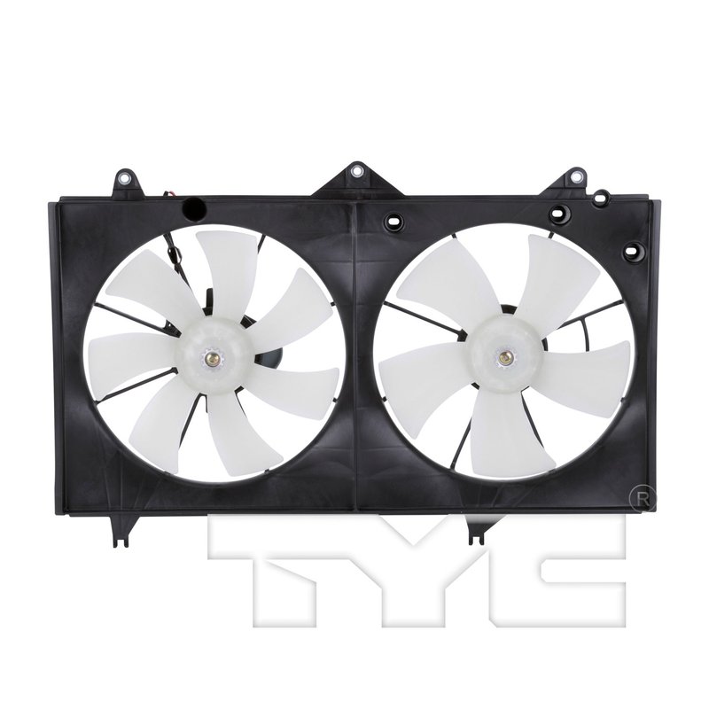 TYC 620400 Dual Radiator and Condenser Fan Assembly