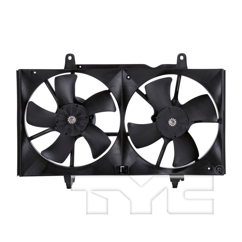 TYC 620420 Dual Radiator and Condenser Fan Assembly