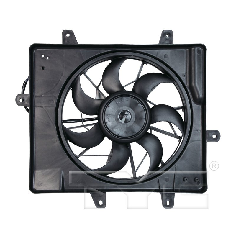 TYC 620440 Dual Radiator and Condenser Fan Assembly
