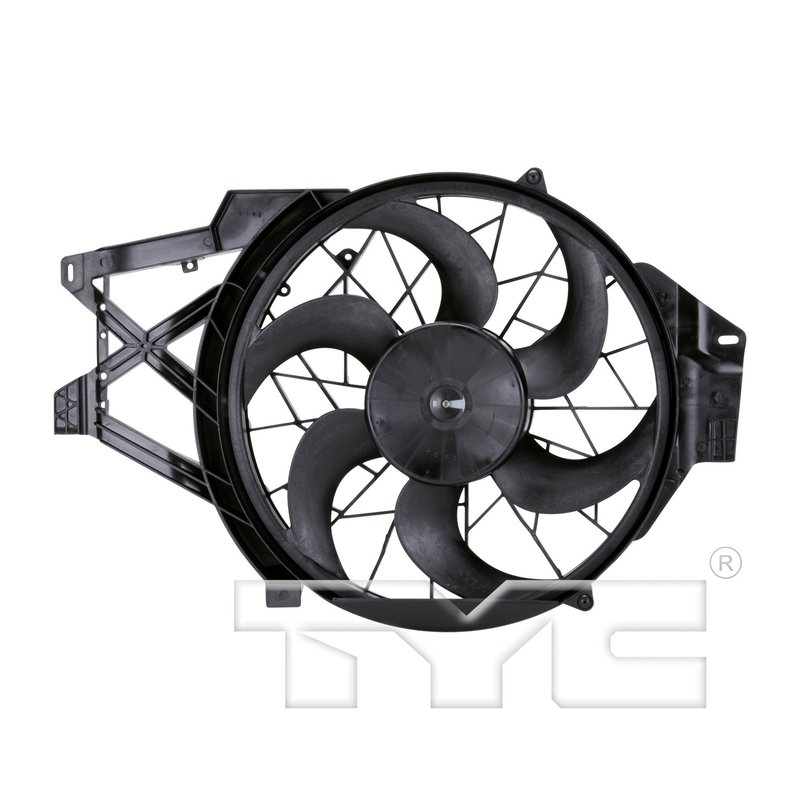 TYC 620460 Dual Radiator and Condenser Fan Assembly