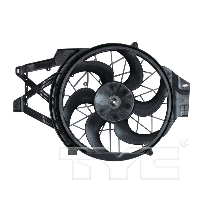 TYC 620500 Dual Radiator and Condenser Fan Assembly