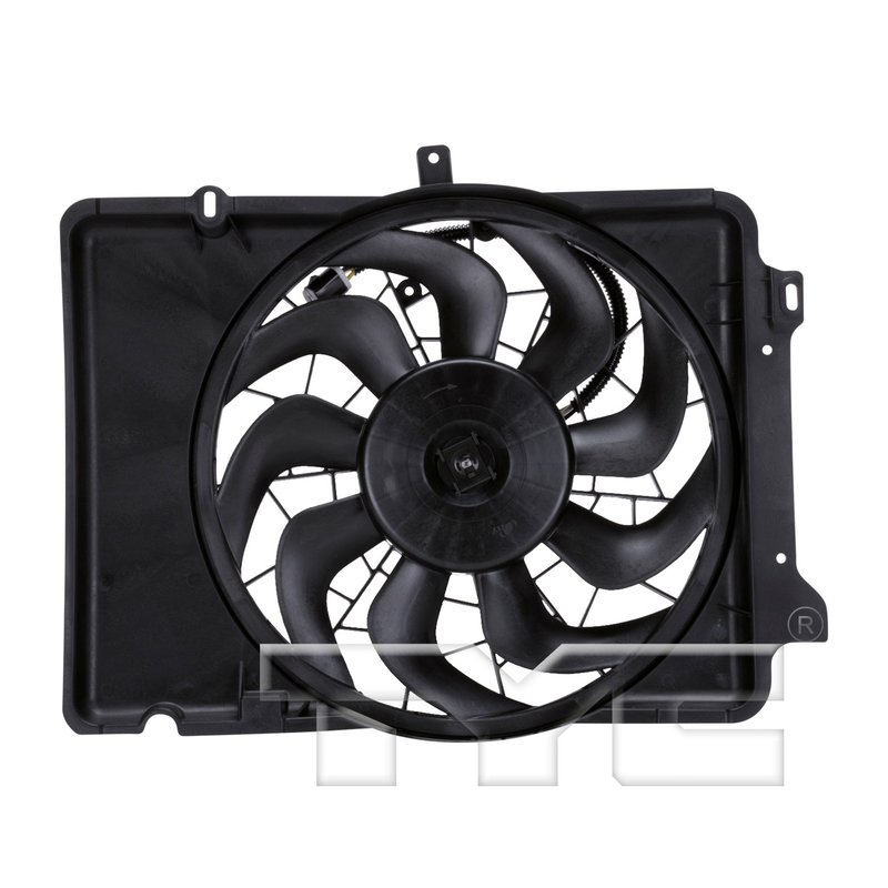 TYC 620640 Dual Radiator and Condenser Fan Assembly