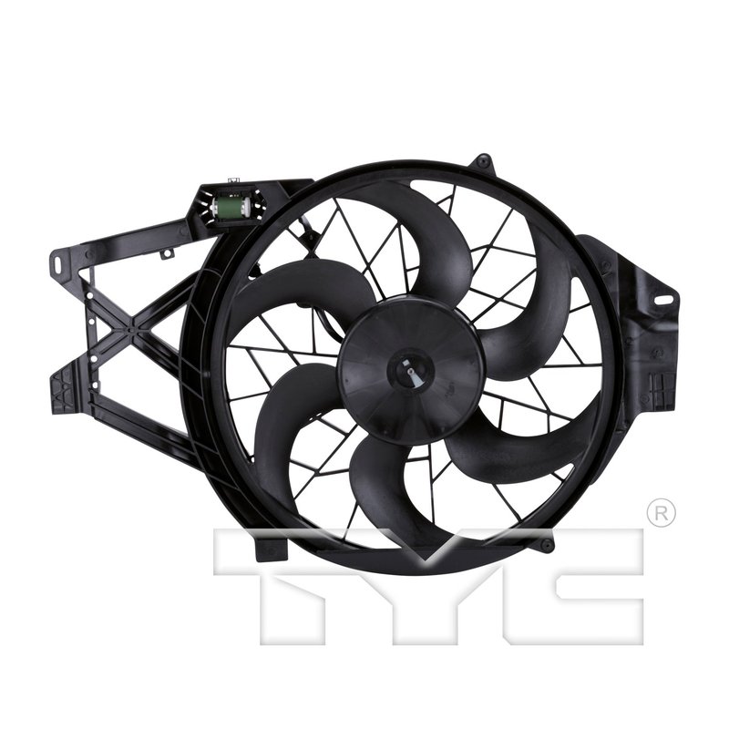 TYC 620650 Dual Radiator and Condenser Fan Assembly
