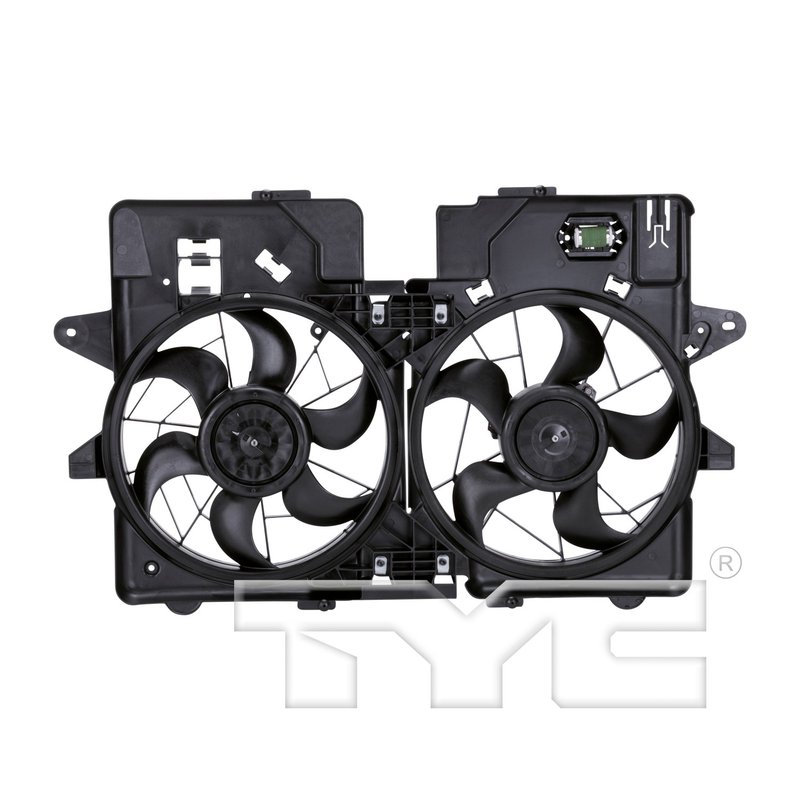 TYC 620670 Dual Radiator and Condenser Fan Assembly