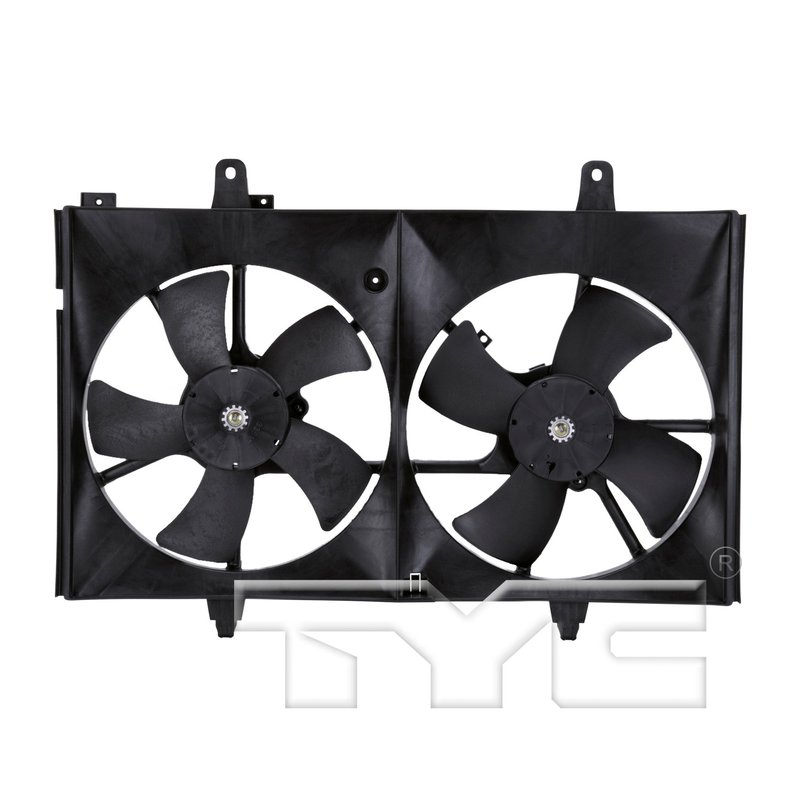 TYC 620760 Dual Radiator and Condenser Fan Assembly