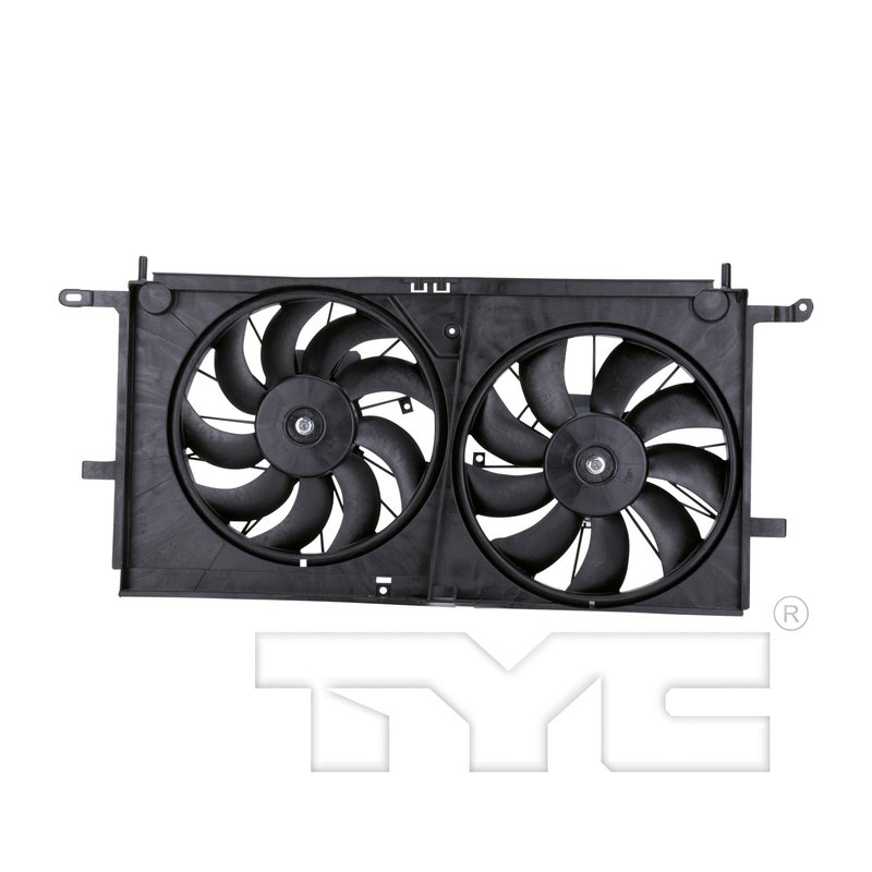 TYC 620770 Dual Radiator and Condenser Fan Assembly