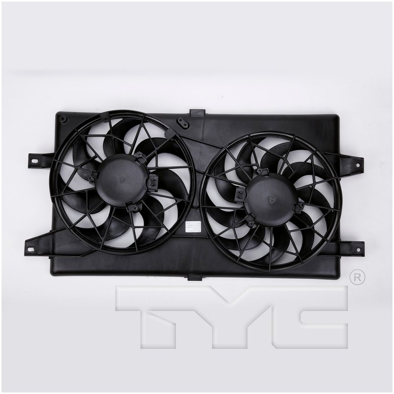 TYC 620910 Dual Radiator and Condenser Fan Assembly