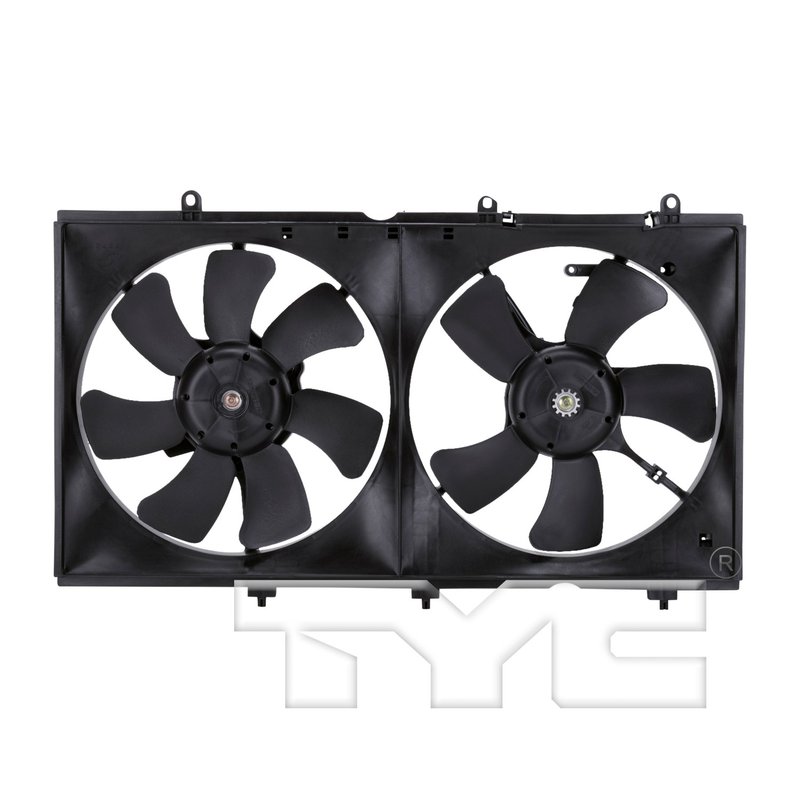 TYC 620930 Dual Radiator and Condenser Fan Assembly