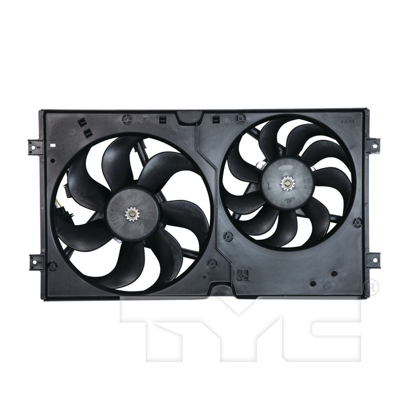 TYC 621000 Dual Radiator and Condenser Fan Assembly