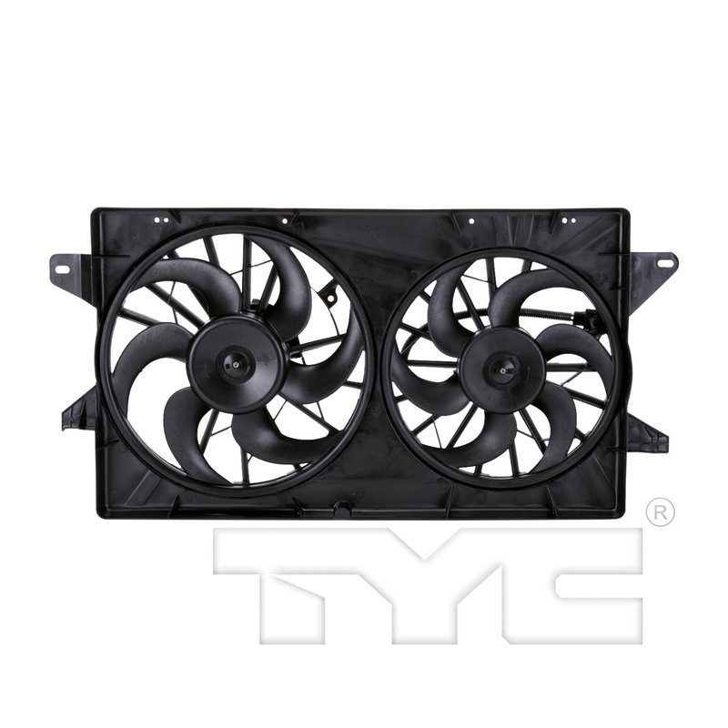 TYC 621010 Dual Radiator and Condenser Fan Assembly