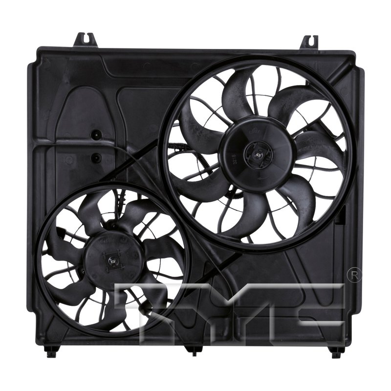 TYC 621040 Dual Radiator and Condenser Fan Assembly
