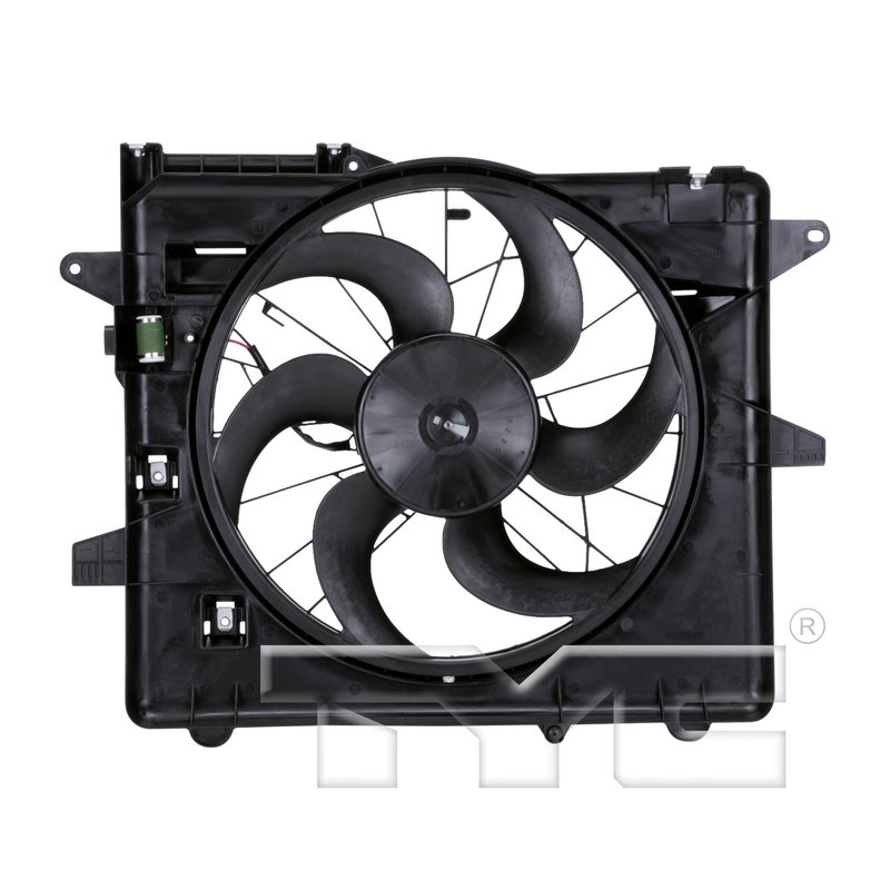 TYC 621070 Dual Radiator and Condenser Fan Assembly