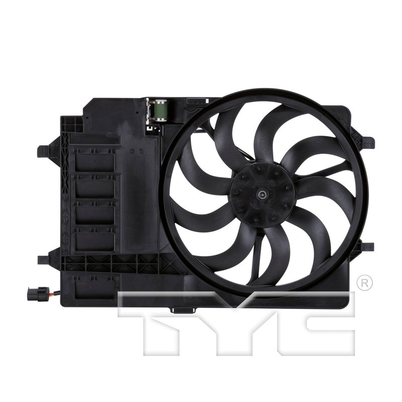 TYC 621080 Dual Radiator and Condenser Fan Assembly
