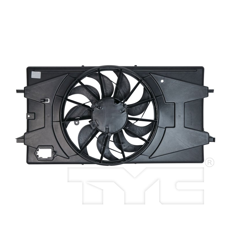 TYC 621100 Dual Radiator and Condenser Fan Assembly