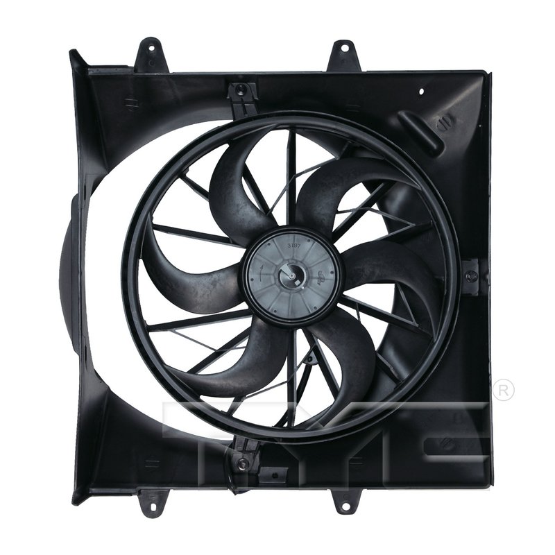TYC 621130 Dual Radiator and Condenser Fan Assembly