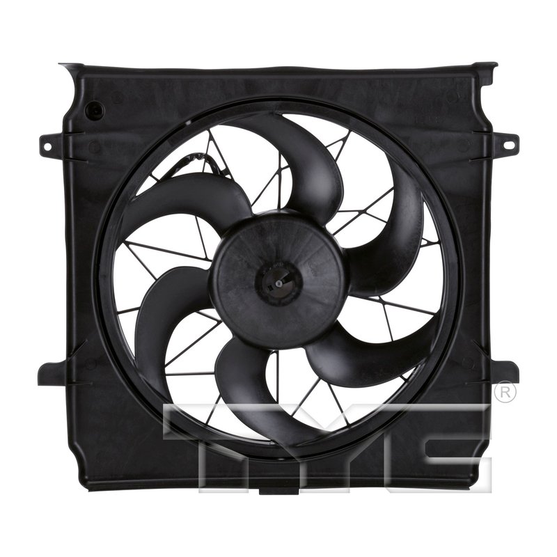 TYC 621140 Dual Radiator and Condenser Fan Assembly