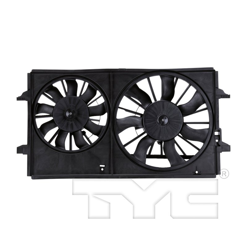 TYC 621150 Dual Radiator and Condenser Fan Assembly