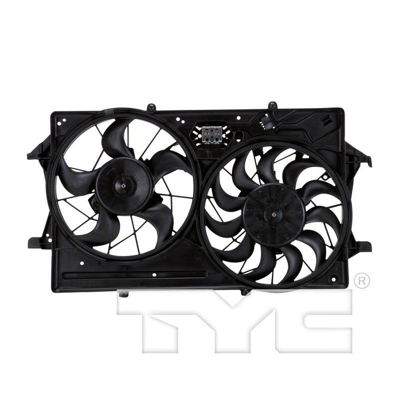 TYC 621230 Dual Radiator and Condenser Fan Assembly