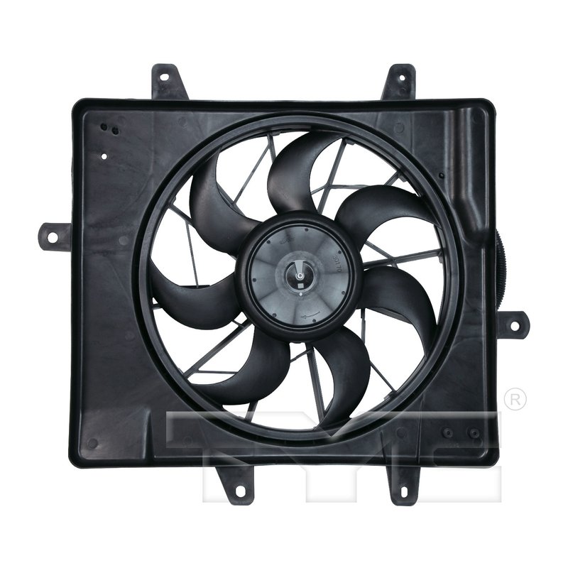 TYC 621240 Dual Radiator and Condenser Fan Assembly