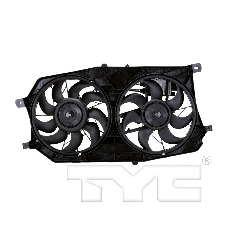 TYC 621280 Dual Radiator and Condenser Fan Assembly