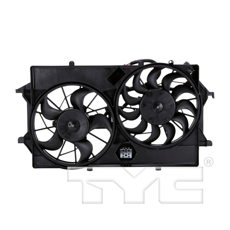 TYC 621310 Dual Radiator and Condenser Fan Assembly