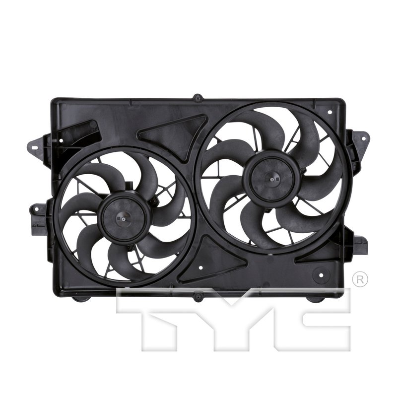 TYC 621330 Dual Radiator and Condenser Fan Assembly