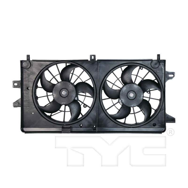 TYC 621360 Dual Radiator and Condenser Fan Assembly