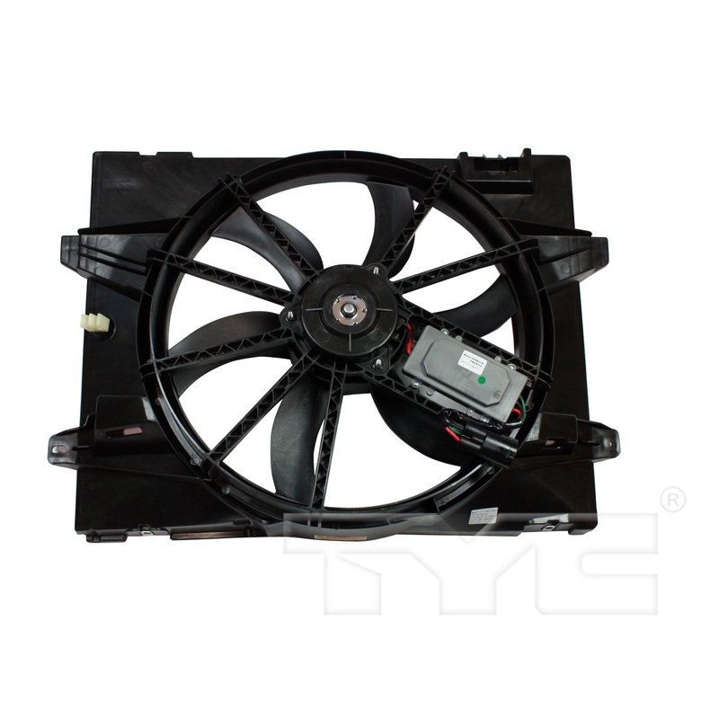TYC 621380CU Dual Radiator and Condenser Fan Assembly