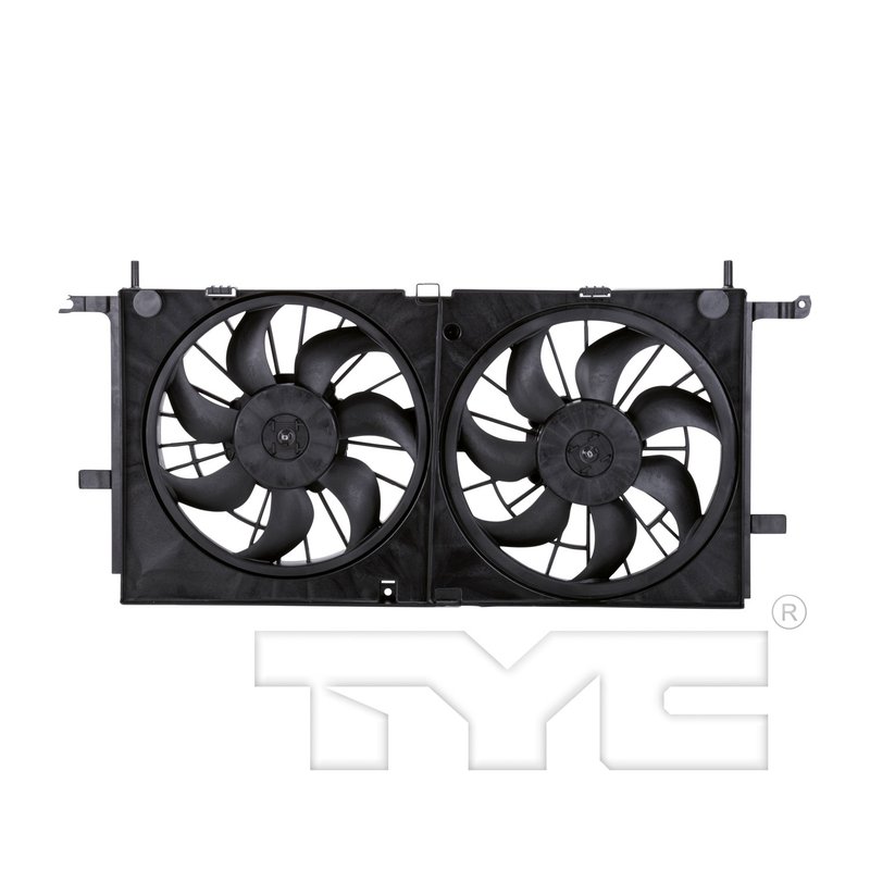 TYC 621530 Dual Radiator and Condenser Fan Assembly