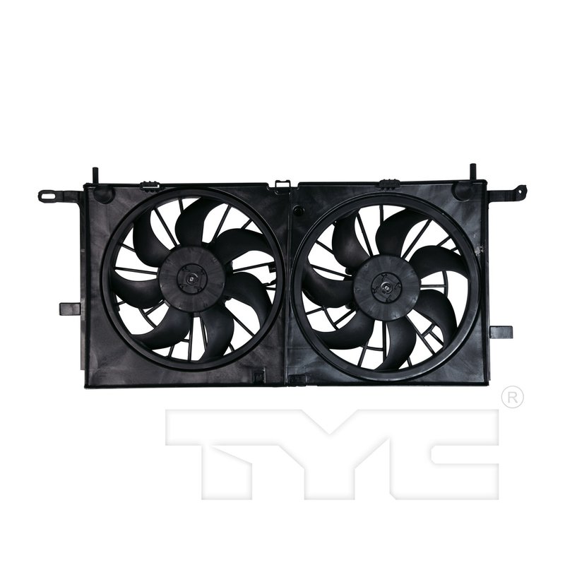 TYC 621540 Dual Radiator and Condenser Fan Assembly