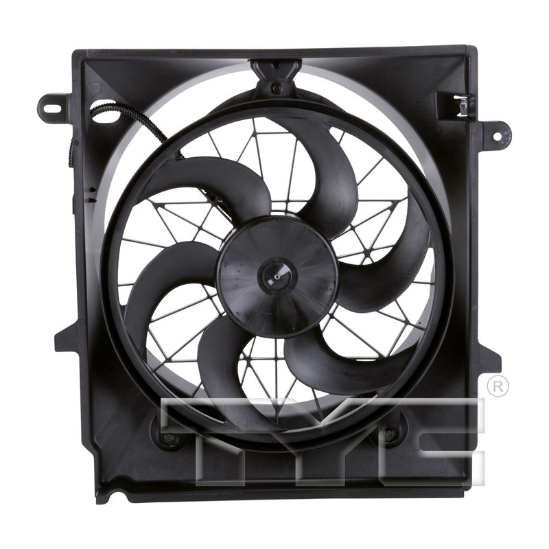 TYC 621550 Dual Radiator and Condenser Fan Assembly