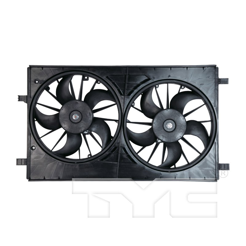 TYC 621570 Dual Radiator and Condenser Fan Assembly