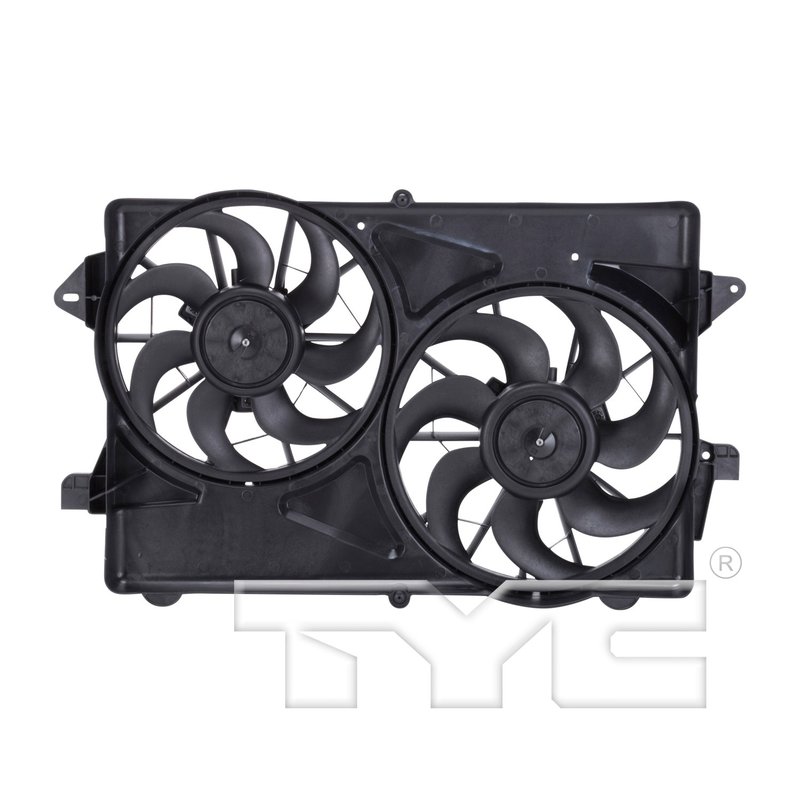 TYC 621610 Dual Radiator and Condenser Fan Assembly