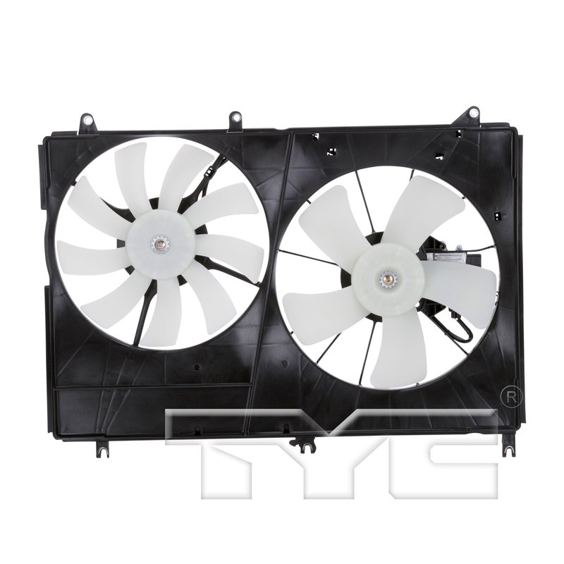 TYC 621640 Dual Radiator and Condenser Fan Assembly