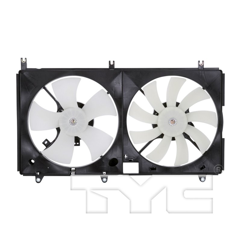 TYC 621650 Dual Radiator and Condenser Fan Assembly