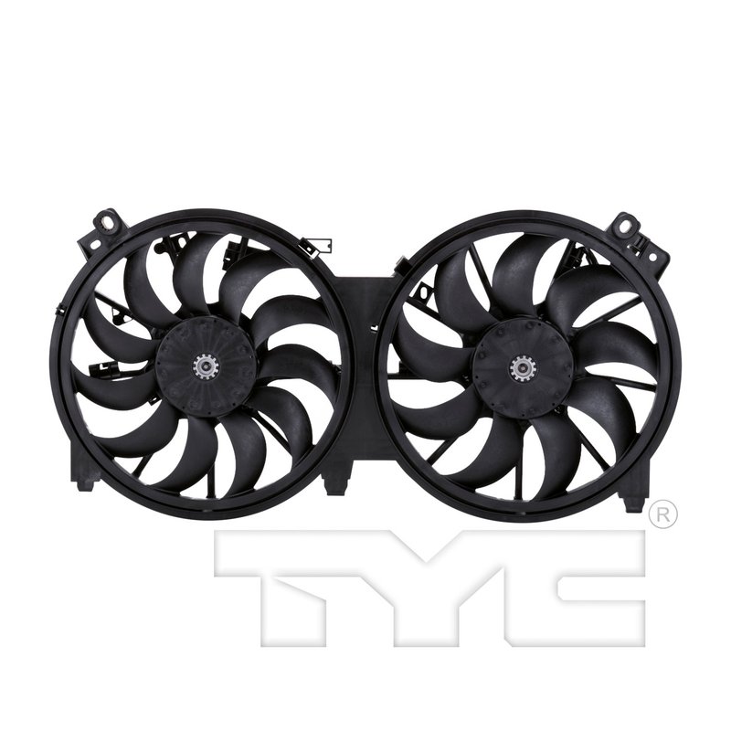 TYC 621660 Dual Radiator and Condenser Fan Assembly