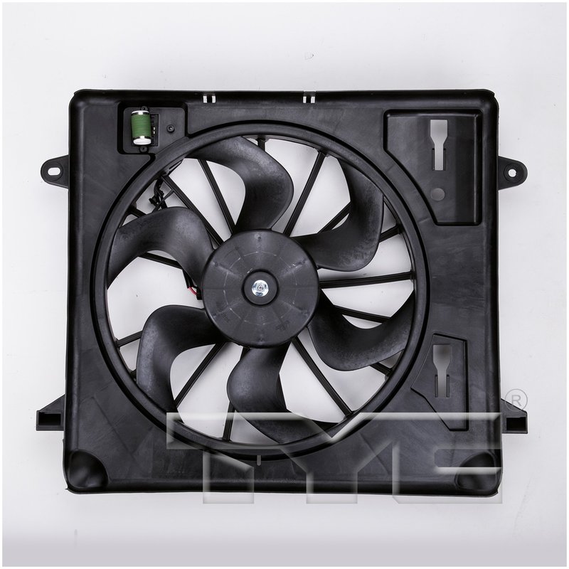 TYC 621680 Dual Radiator and Condenser Fan Assembly