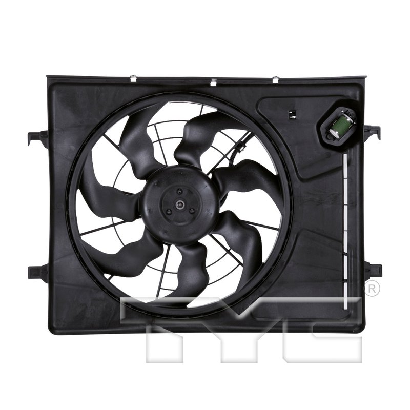 TYC 621710 Dual Radiator and Condenser Fan Assembly
