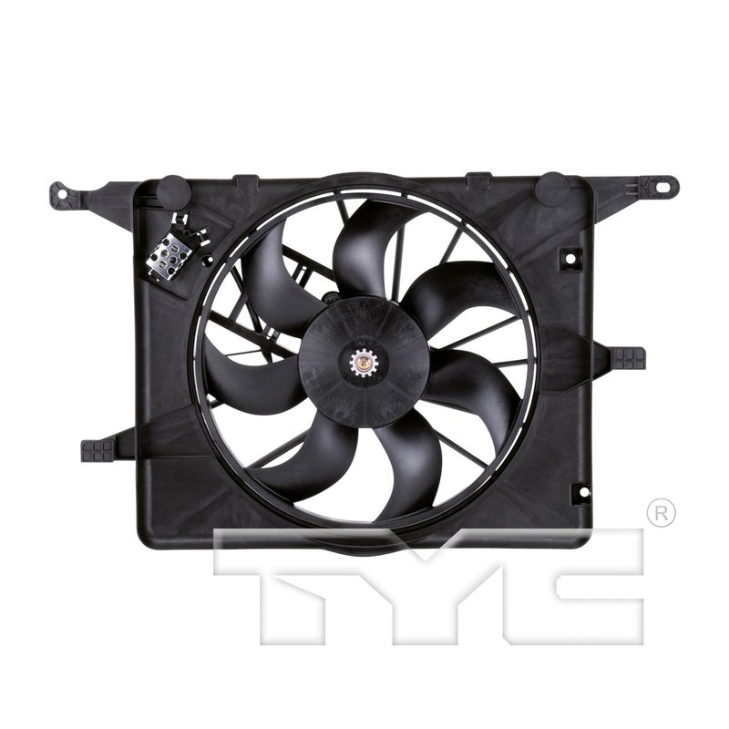 TYC 621830 Dual Radiator and Condenser Fan Assembly