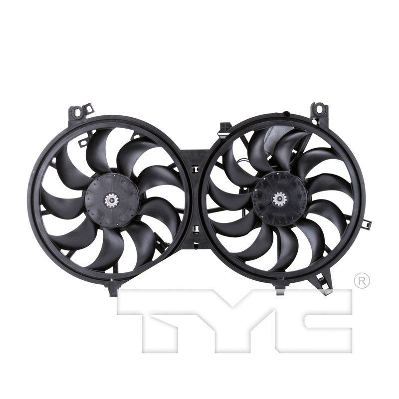 TYC 621840 Dual Radiator and Condenser Fan Assembly