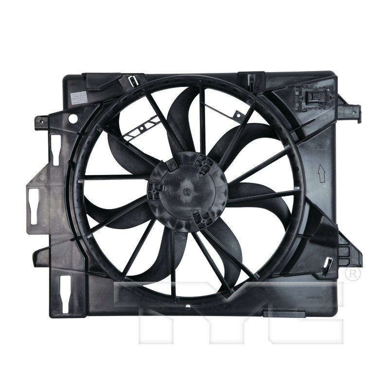 TYC 621860 Dual Radiator and Condenser Fan Assembly