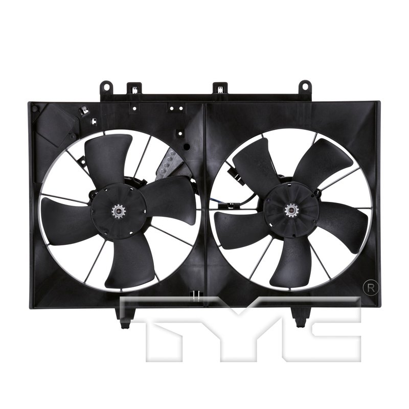 TYC 621870 Dual Radiator and Condenser Fan Assembly