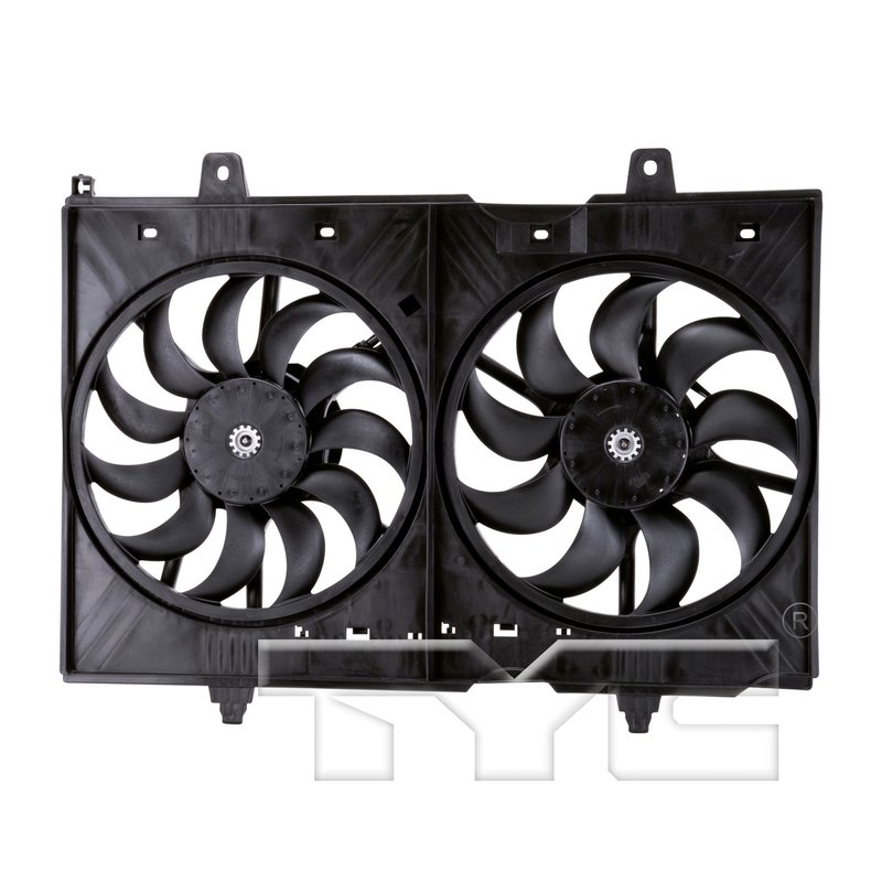 TYC 621880 Dual Radiator and Condenser Fan Assembly