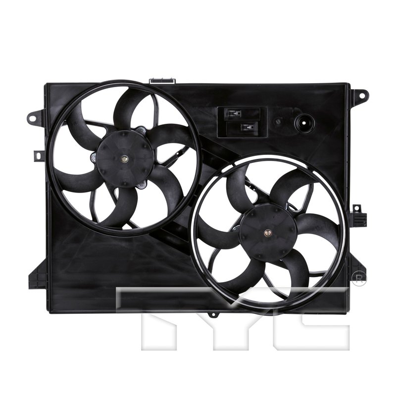 TYC 621910 Dual Radiator and Condenser Fan Assembly