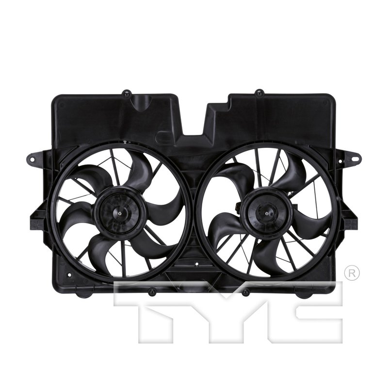 TYC 621920 Dual Radiator and Condenser Fan Assembly