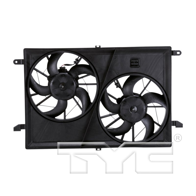 TYC 621930 Dual Radiator and Condenser Fan Assembly