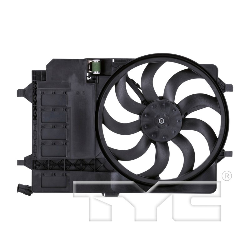 TYC 621980 Dual Radiator and Condenser Fan Assembly