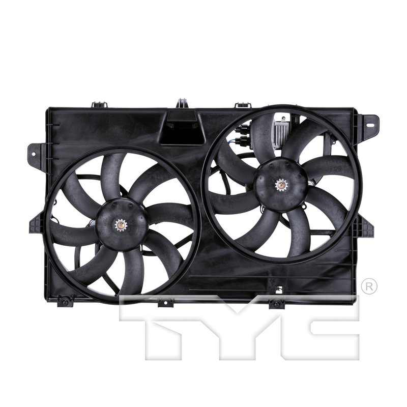 TYC 622030 Dual Radiator and Condenser Fan Assembly