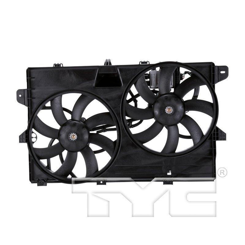 TYC 622040 Dual Radiator and Condenser Fan Assembly